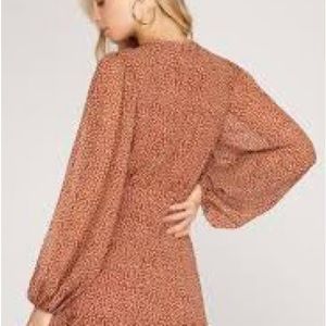 Collective Concepts tie sleeve dress